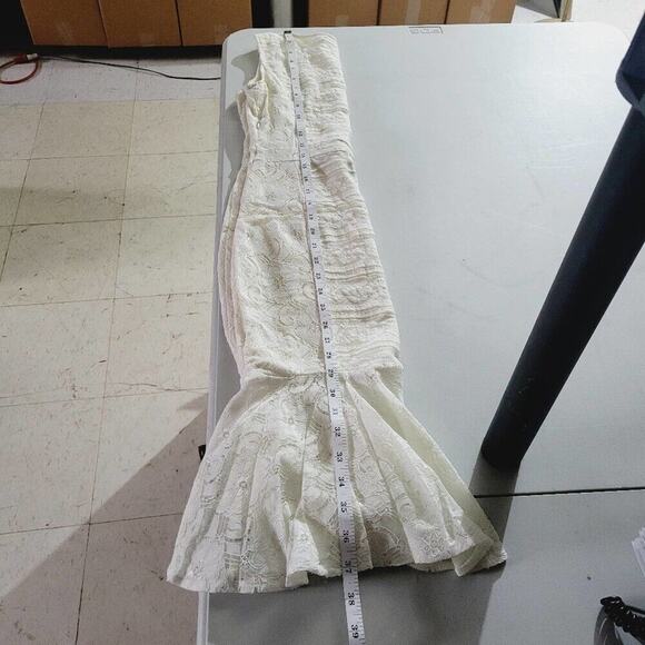 Venus Womens Ivory Bohemian All Over Lace Sleeveless Bodycon Dress Size X-Small - Picture 11 of 14